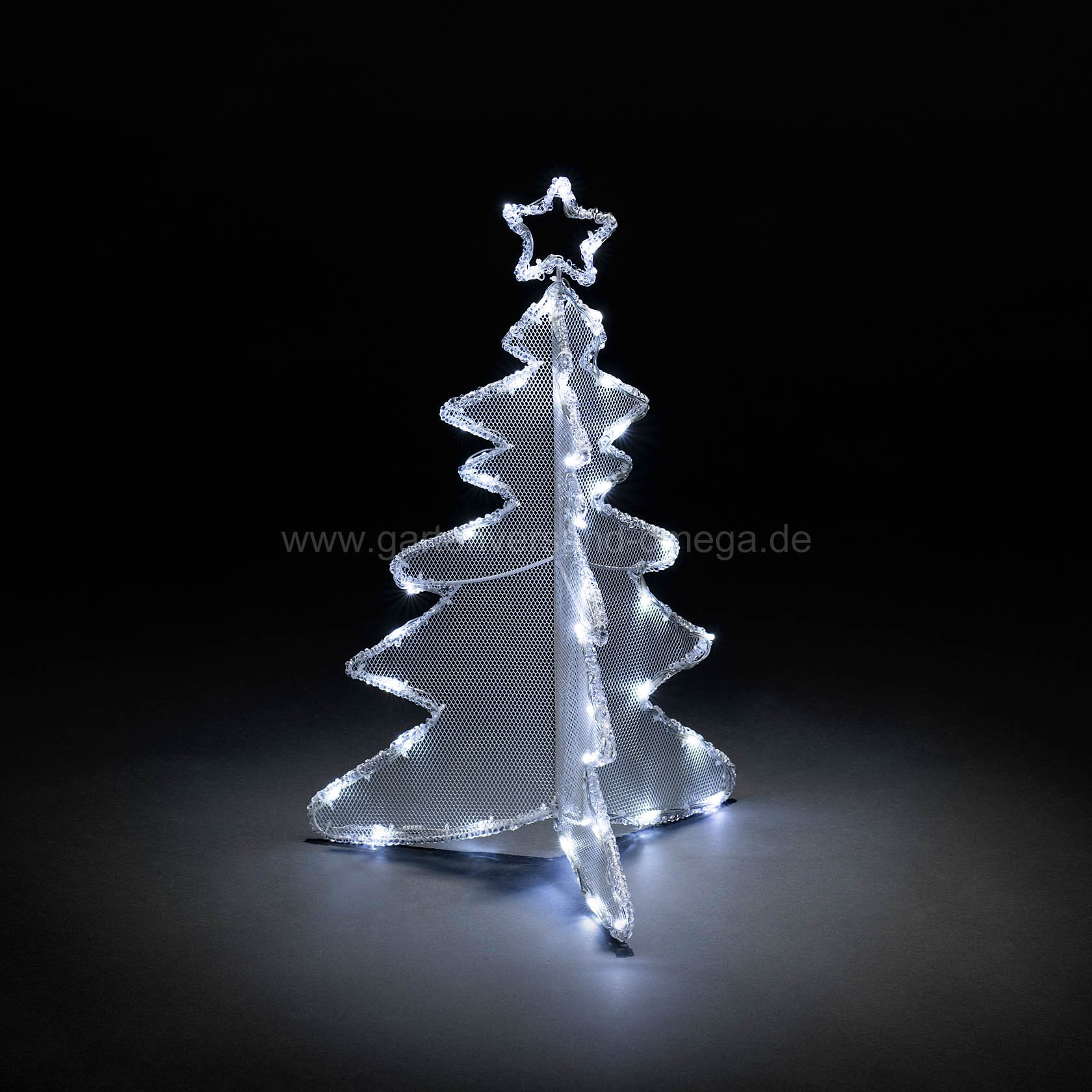 3D LED AcrylTannenbaum 60cm LEDTannenbaum, kaltweiße