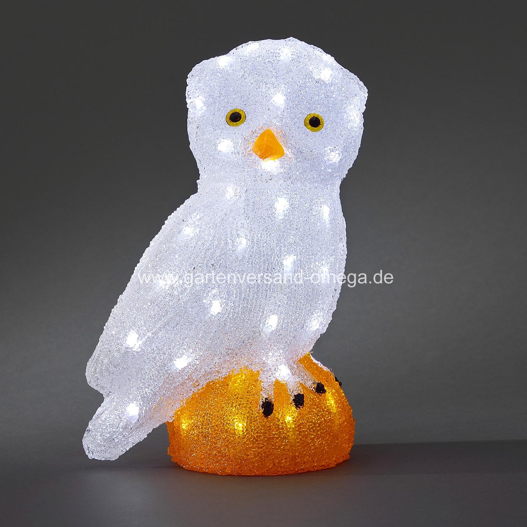 LED Acrylfigur Eule - LED-Eule, Eulenfigur ...