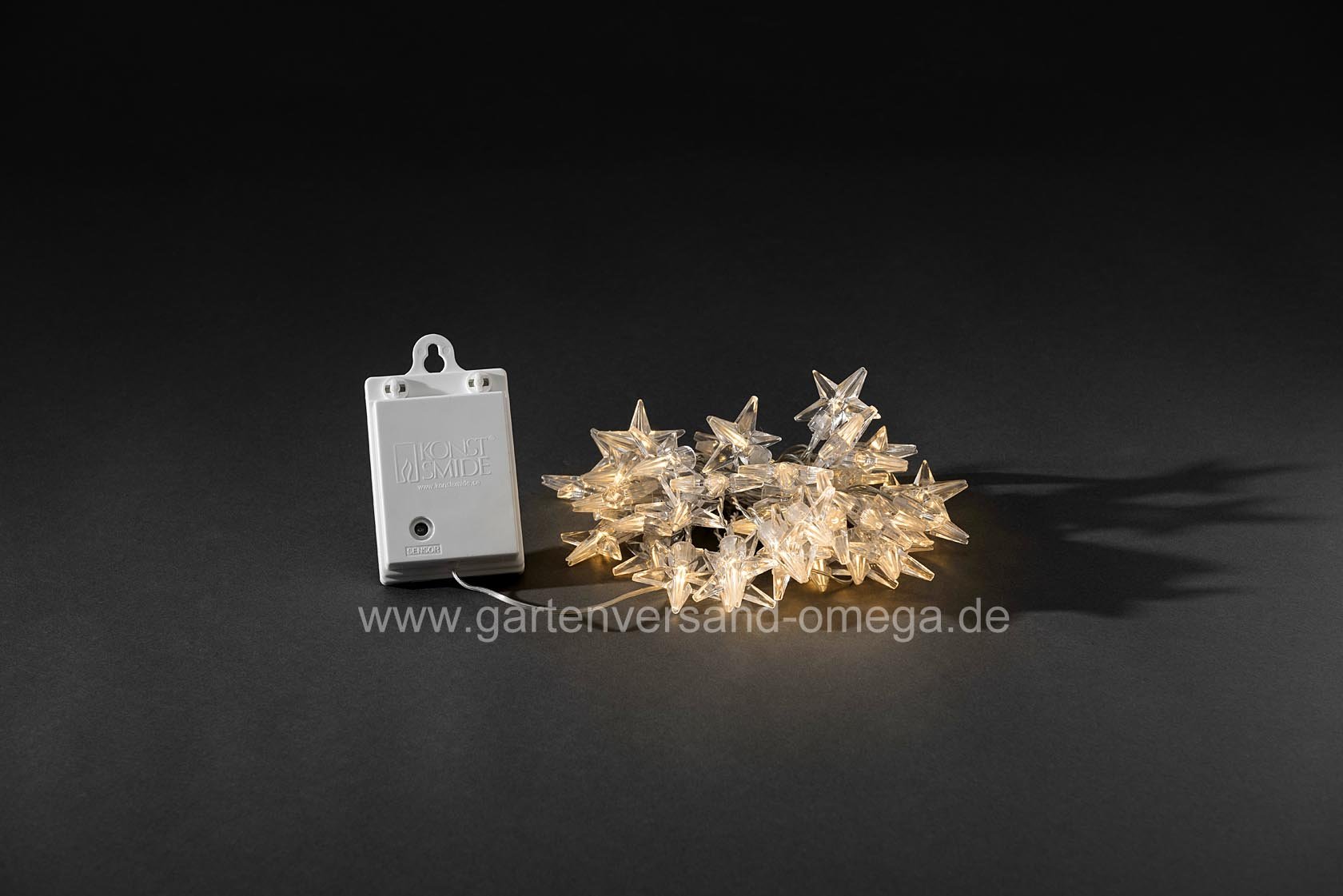 Batteriebetriebene Lichterkette mit Acrylsternen 80 LED Lichterkette